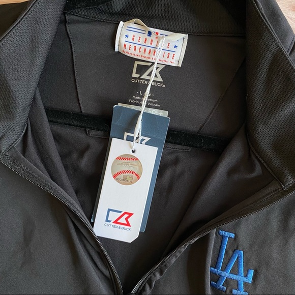LA Dodgers Cutter & Buck Williams Half Zip Jacket - Picture 4 of 4
